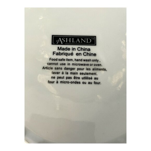 Ceramic Hanukkah Menorah Plate – 6.25" Judaica Dish – Blue & White Festival of - Picture 3 of 4